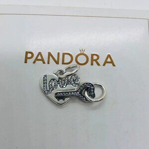 ✨🔥Pandora Splittable Heart & Key Dangle Charm